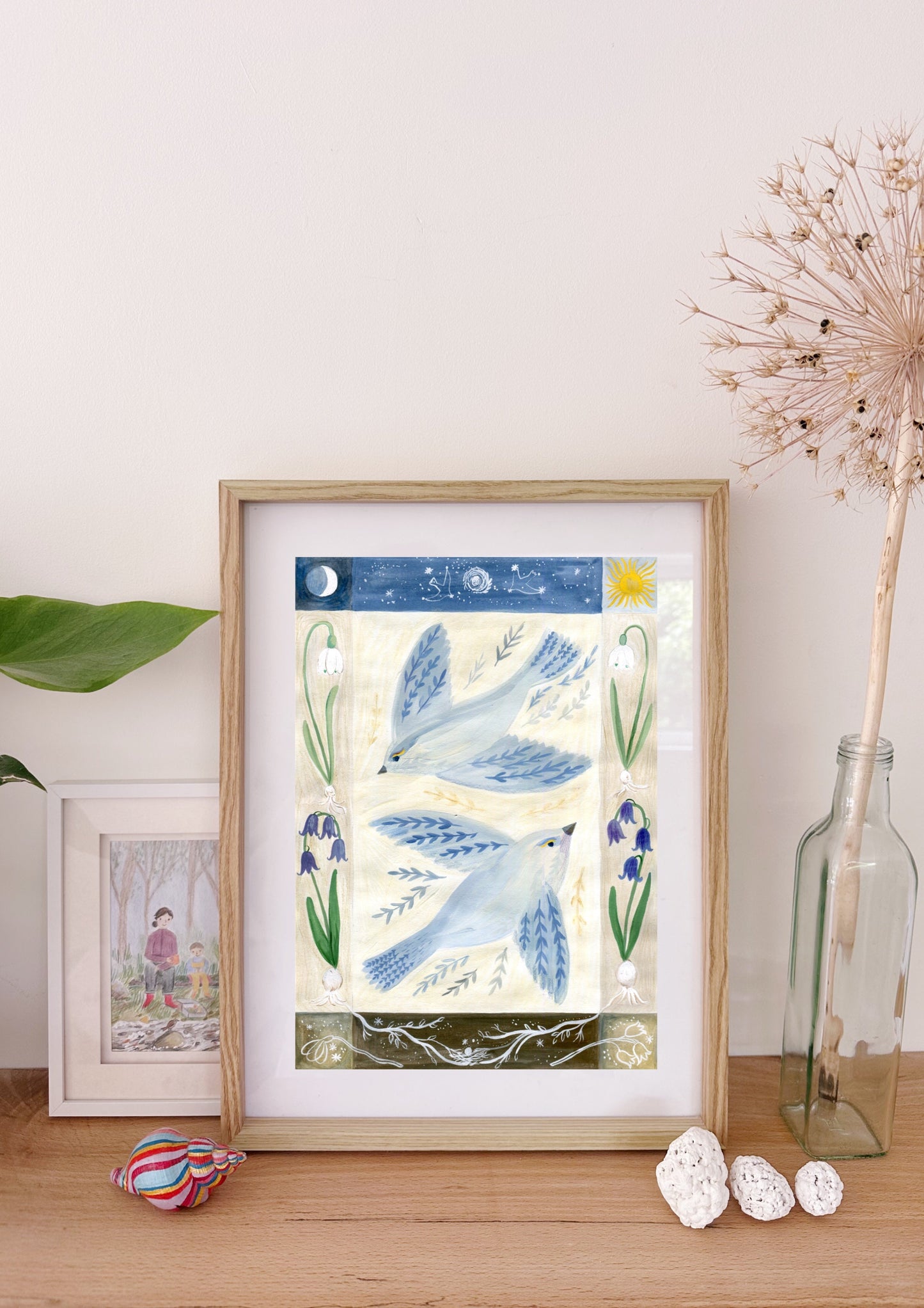 Spring Birds A4 Print