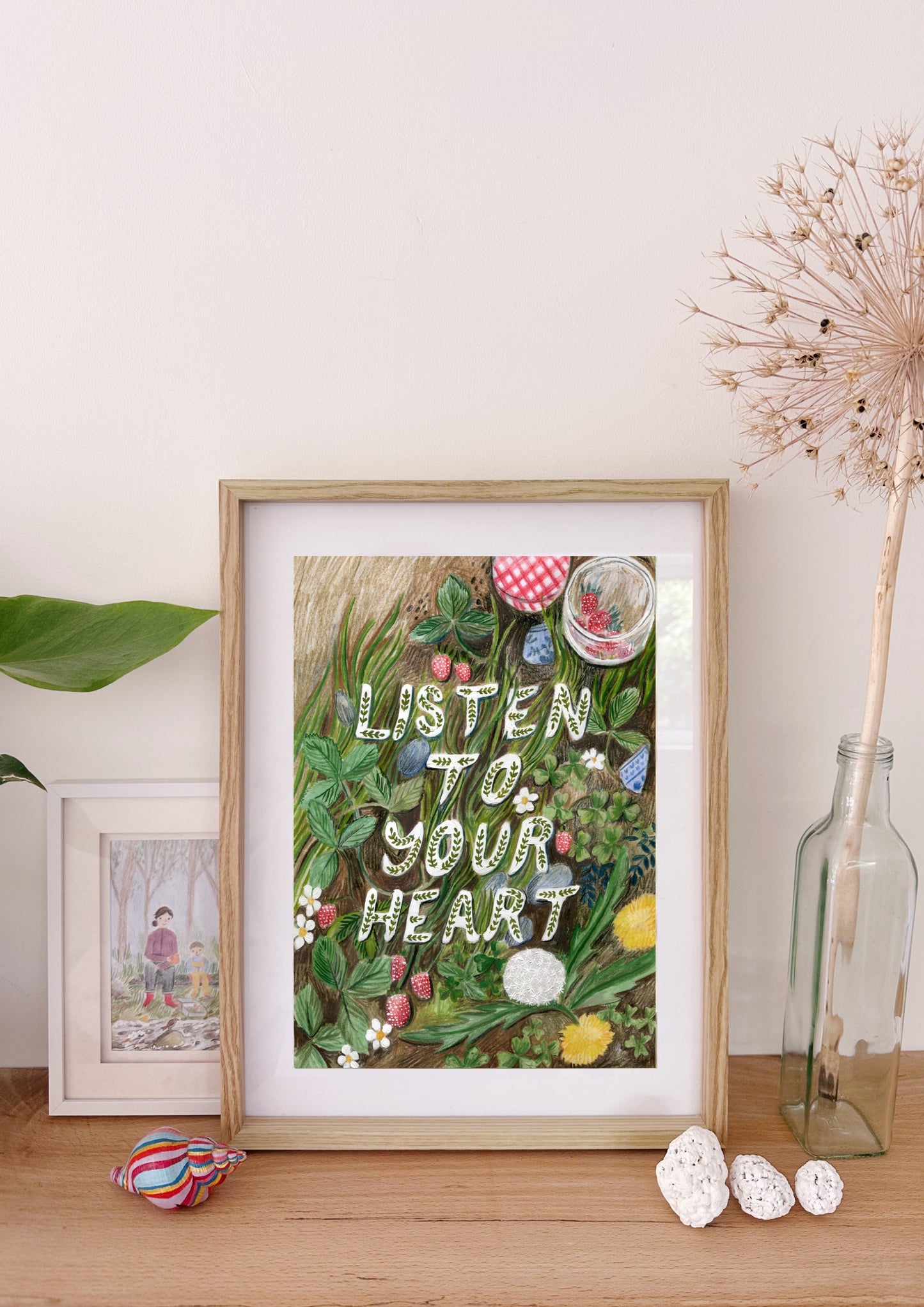 Listen To Your Heart A4 Print